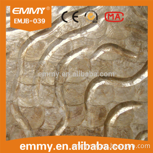 natural gold capiz mother of pearl shell mosaic wall tile/sheet